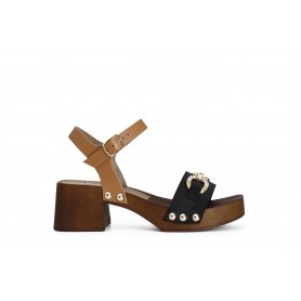 Cafe Noir SANDALO IN PELLE SCAMOSCIATA CON MORSETTO - C1XO6000