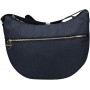 Borbonese LUNA MEDIUM IN JET OP marrone classico con tasca esterna chiusura zip