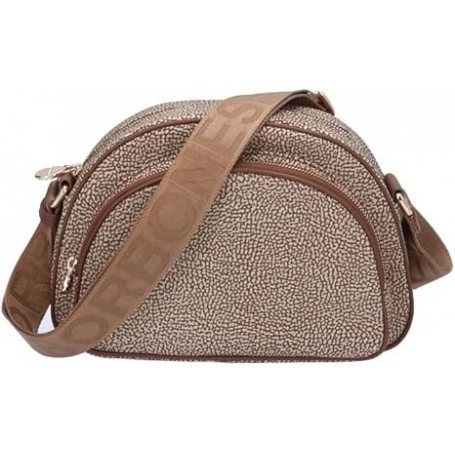 BORBONESE PORTRAIT MEDIUM Tracolla di Nylon OP riciclato e Pelle cod 933010