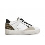Cafe Noir SNEAKERS IN PELLE E PELLE SCAMOSCIATA CON RIPORTI EFFETTO METALLICO - C1DA1031