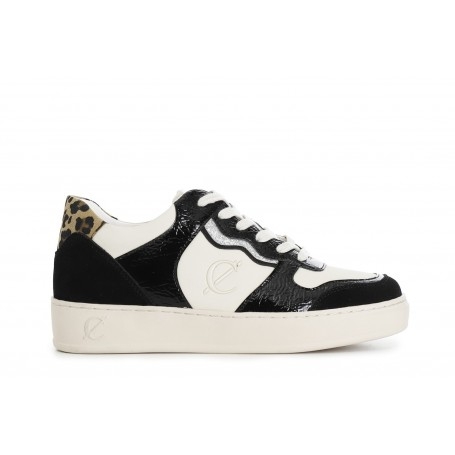 Cafe Noir SNEAKERS BASKET BASSA EFFETTO NAPLACK EPELLE - C1DA9033