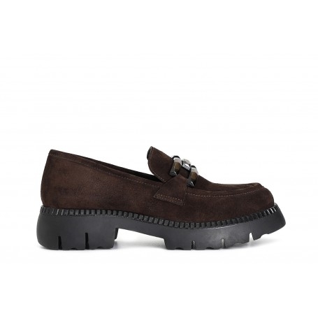 Cafe Noir MOCASSINO IN PELLE SCAMOSCIATA CON MORSETTO - C1EB6061