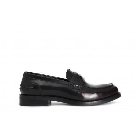 Cafe Noir MOCASSINO IN PELLE ABRASIVATA CON ACCESSORIO PENNY - C1ED1100