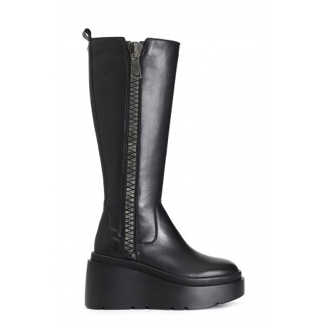 Cafe Noir STIVALE IN PELLE CON MAXI CERNIERA - C1HA1012