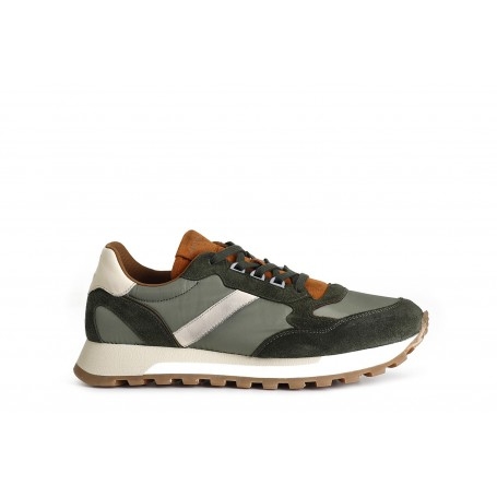 Cafe Noir SNEAKERS UOMO IN PELLE SCAMOSCIATA E TESSUTO - C1PC6434