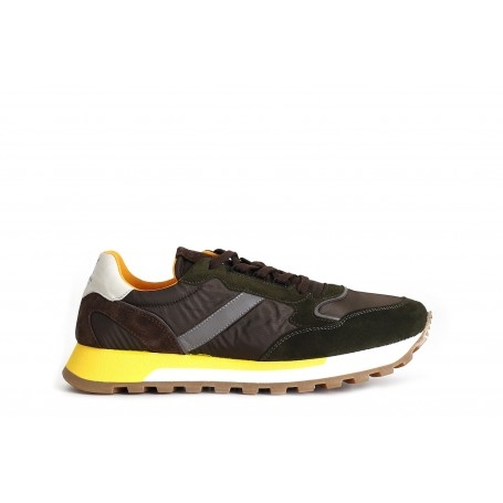 Cafe Noir SNEAKERS UOMO IN PELLE SCAMOSCIATA E TESSUTO - C1PC6434