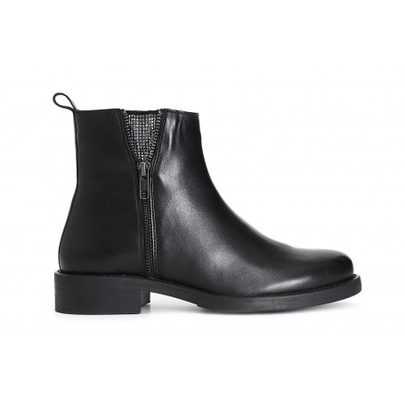 Cafe Noir TRONCHETTO IN PELLE CON ZIP E STRASS - C1XM1027