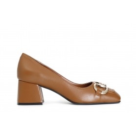 Cafe Noir DECOLLETE IN PELLE CON MORSETTO TACCO 60 - C1XV1123