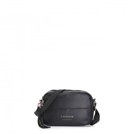 Cafe Noir CAMERA  BAG IN NYLON IMBOTTITO  , LOGO IN TPU CHARM REMOVIBILE - C3JB0010