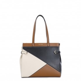 Cafe Noir SHOPPING CON LAVORAZIONE PATCHWORK , TASCA ANTERIORE E PASSANTI SUI FIANCHI - C3TB0702