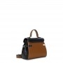 Cafe Noir BORSA CON PATTINA CON LAVORAZIONE PATCHWORK E PASSANTI SUI FIANCHI - C3TB0704
