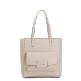 Cafe Noir SHOPPING IN MATERIALE SINTETICO CON GRANA, APPLICAZIONE DI TASCA CON TAG CON LET - C3WF0711