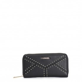 Cafe Noir PORTAFOGLIO ZIP ROUND CON LAVORAZIONE PATCHWORK CON APPLICAZONE DI MICRORIVETTI - C4AN0715