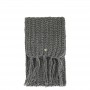 Cafe Noir SCIARPA CON FRANGE LAVARATA A TRECCIA - C4JU0004