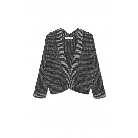 Cafe Noir CARDIGAN MOULINÃ¨ SENZA BOTTONI E  COLLOSCIALLATO - C7JM0221