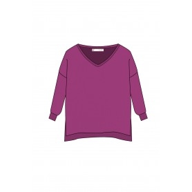 Cafe Noir MAGLIA CONFORT SIZE SCOLLO A V - C7JM0230