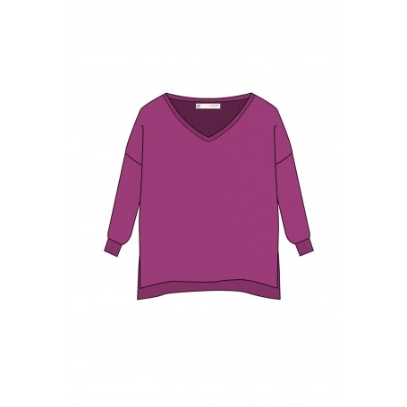 Cafe Noir MAGLIA CONFORT SIZE SCOLLO A V - C7JM0230