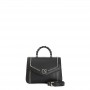 Cafe Noir BORSA A MANO CON APPLICAZIONE DI CATENAIN METALLO E LOGO CN, MANICO IN METALLO - C3NO0729