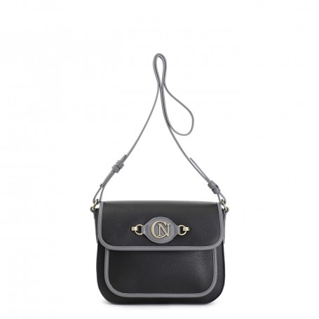 Cafe Noir PATTINA SHOPPING CON BORDATURE A CONTRASTO, TAG CON LOGO CN IN METALLO - C3WG0716