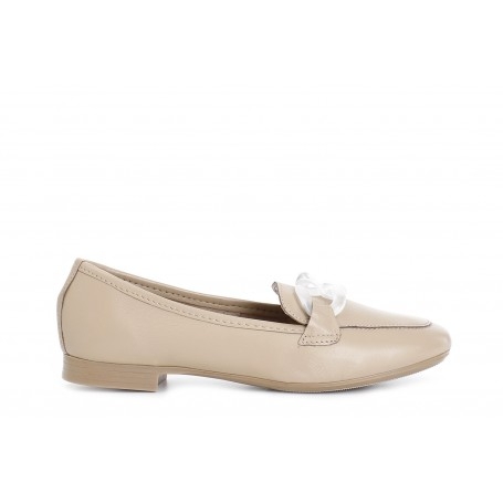 Cafe Noir MOCASSINO IN PELLE CON CATENA - C1EG4002
