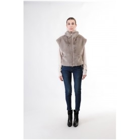 Cafe Noir GILET IN SIMILPELLICCIA - C7JG0030