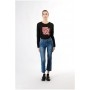 Cafe Noir DENIM CROPPED FLARE - C7JJ1027