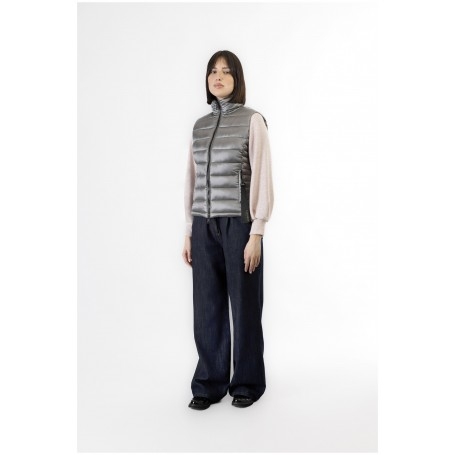 Cafe Noir GILET IMBOTTITO TESSUTO LUCIDO - C7JN0077