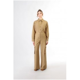 Cafe Noir PANTALONE WIDE CON TASCONI - C7JP0197