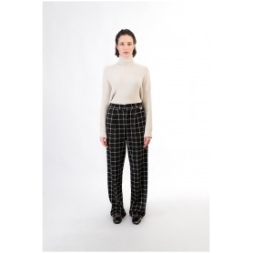 Cafe Noir PANTALONE PALAZZO TESSUTO JACQUARD - C7JP0214