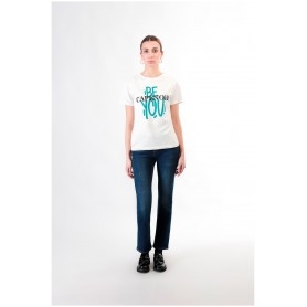 Cafe Noir TSHIRT MANICACORTA CON LOGO BE YOU - C7JT0191