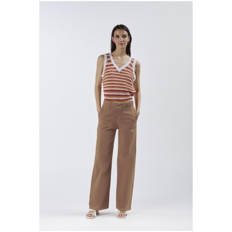 Cafe Noir PANTALONE WIDE LEG BULL DENIM - C7JJ0132