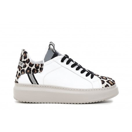 Cafe Noir SNEAKERS IN PELLE CON RIPORTI IN CAVALLINO MACULATO - C1BU1211