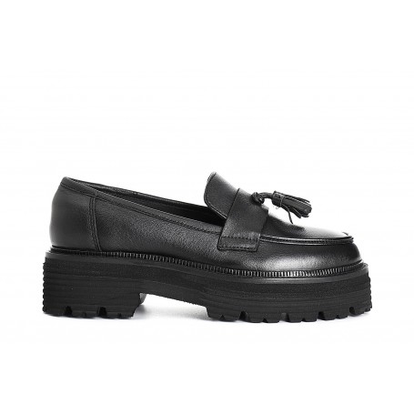 Cafe Noir MOCASSINO IN PELLE CON NAPPINE - C1XV1091