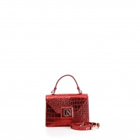 Cafe Noir MINIBAGS CON PATTINA IN MATERIALE STAMPACOCCO METALLIZZATO, LOGO CN IN METALLO, - C3YE0713