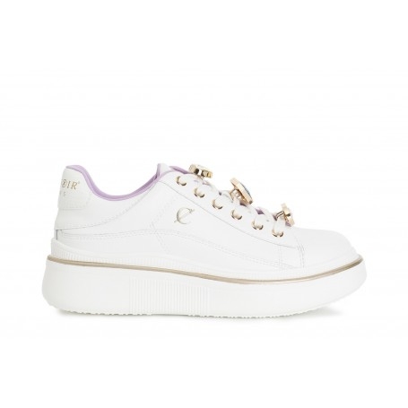 Cafe Noir SNEAKER IN PELLE CON ACCESSORI STRASS - C1DS1014