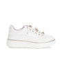 Cafe Noir SNEAKER IN PELLE CON ACCESSORI STRASS - C1DS1014