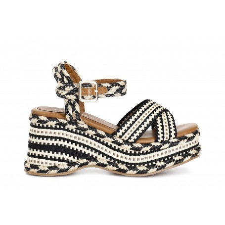 Cafe Noir SANDALO ZEPPA IN TESSUTO - C1HF9000