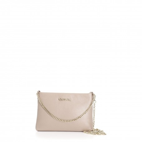 Cafe Noir POCHETTE  IN PELLE MARTELLATA CON DOPPIA TARCOLLA IN CATENA - C3XH0020