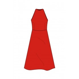 Cafe Noir ABITO DALLA LINEA SVASATA TESSUTO ELASTICIZZATO - C7JA0221