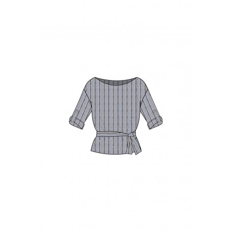 Cafe Noir BLUSA RIGATA CON FUSCIACCA - C7JC0160