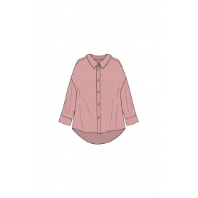 Cafe Noir CAMICIA OVERSIZE IN MISTOLINO - C7JC0162