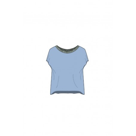 Cafe Noir BLUSA SPALLA SCESA IN SATIN - C7JC0166