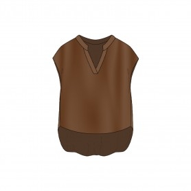 Cafe Noir BLUSA SMANICATA OVER  BIMATERIALE - C7JC0181