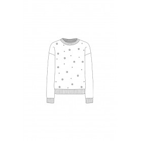 Cafe Noir FELPA GIROCOLLO CON SPECCHIETTI - C7JF0101