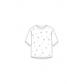 Cafe Noir FELPA GIROCOLLO MANICA 3/4 CON SPECCHIETTI - C7JF0102