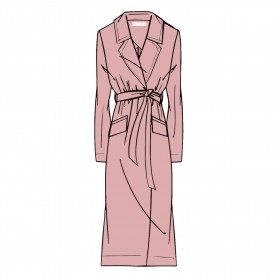 Cafe Noir TRENCH LUNGO CON FUSCIACCA - C7JI0098