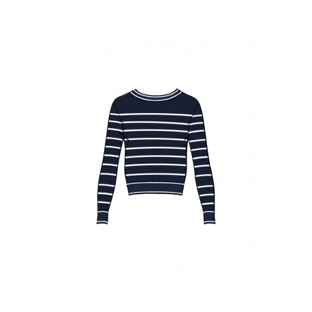 Cafe Noir MAGLIA RIGATA MOTIVO TRAFORO - C7JM0266