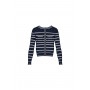 Cafe Noir CARDIGAN RIGATO MOTIVO TRAFORO - C7JM0267
