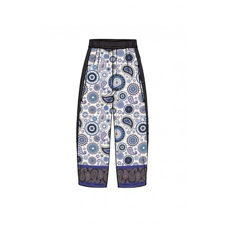 Cafe Noir PANTALONE BIMATERIALE CON DAVANTI STAMPATO - C7JP0218