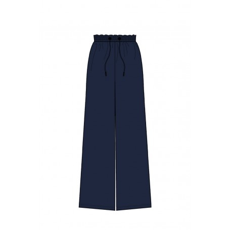 Cafe Noir PANTALONI PALAZZO IN SATIN - C7JP0221